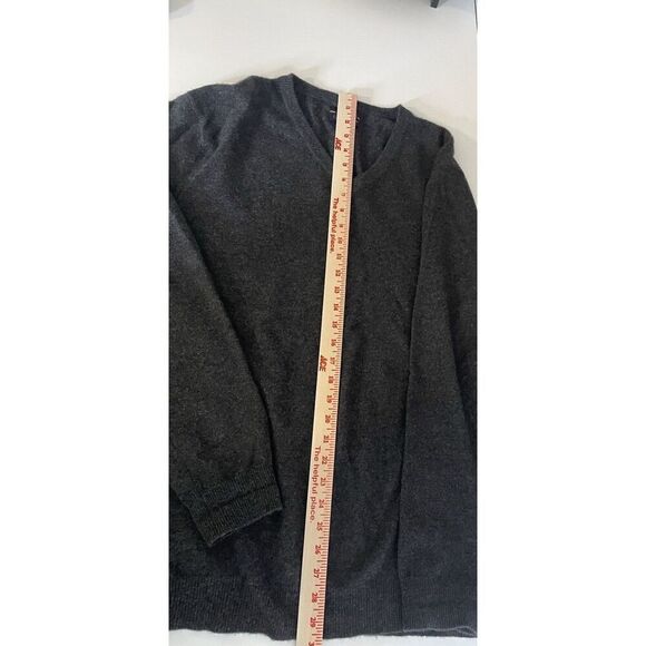 Club Room Mens XL 100% Cashmere V-Neck Sweater Pullover Gray - Picture 6 of 6